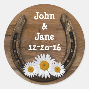 Pegatina Boda de Horseshoe