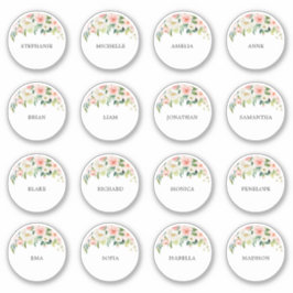 Pegatina boda de personalizable nombre de invitado Gracias 