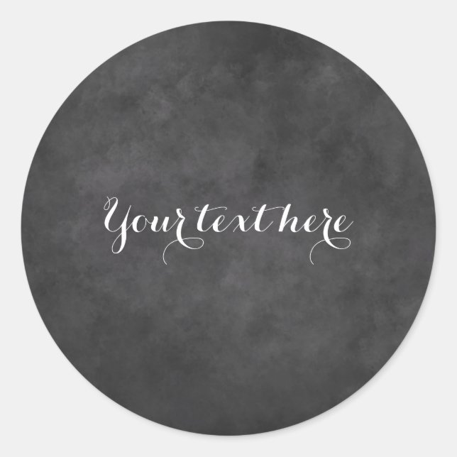 pegatina boda de pizarra redonda personalizado
