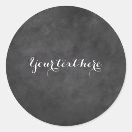 pegatina boda de pizarra redonda personalizado