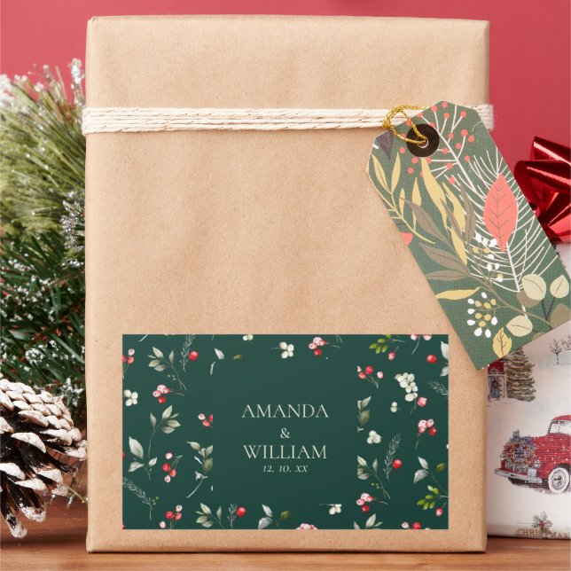 Pegatina Boda de Winter Berry (Vacaciones)