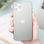 Pegatina Boda Elegante Creativo Profesional Moderno<br><div class="desc">Esta plantilla se puede personalizar para satisfacer todas las ocupaciones profesionales.</div>