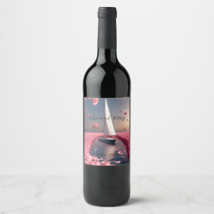 pegatina boda en velero de Rosa