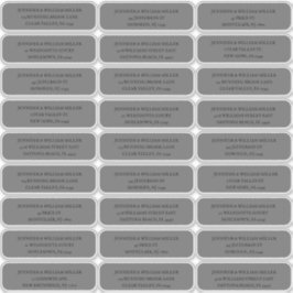 Pegatina Boda gótico negro sobre dirección de invitado gris