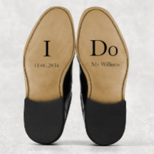 Boda Groom Zapatos Personalizado Vinyl