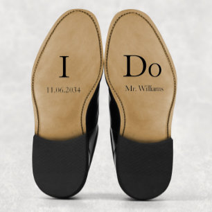 Pegatina Boda Groom Zapatos Personalizado Vinyl