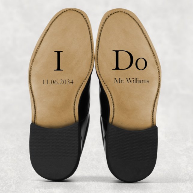 Pegatina Boda Groom Zapatos Personalizado Vinyl (I Do Groom Wedding Shoes Custom Vinyl Sticker
)