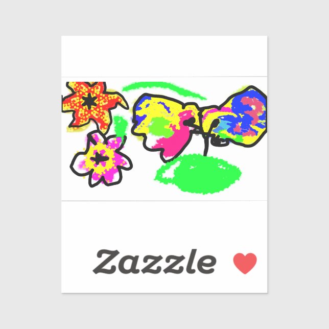 Pegatina Boda Hummingbirds (Hoja)