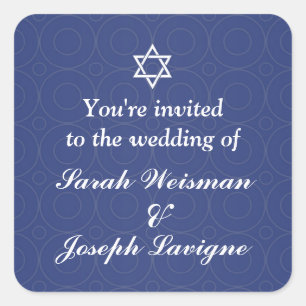 Pegatina Boda judío