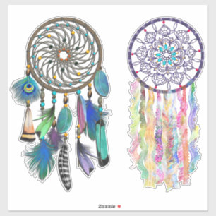 Pegatina Bohemias Dreamcatchers   Blanco o transparente