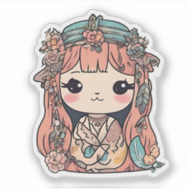 Pegatina Boho Moda Cutie
