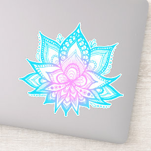 Pegatina Boho Pastel Vibes Lotus Flower