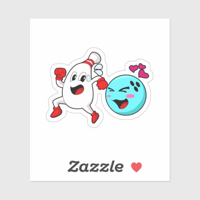 Pegatina Bola de bolos (Hoja)