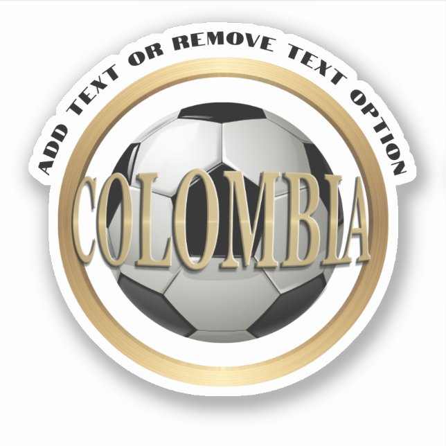 Pegatina Bola de fútbol colombiana (Anverso)