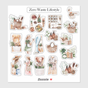 Pegatina Boletín de autocuidado de estilo de vida sin despe