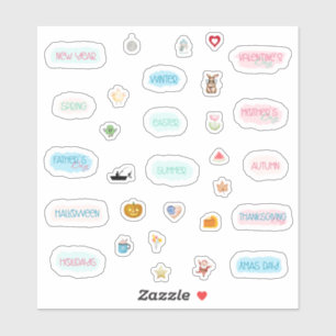 Pegatina Boletín estacional de planificación de vacaciones