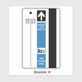 Pegatina Boleto de Tren Retro BART