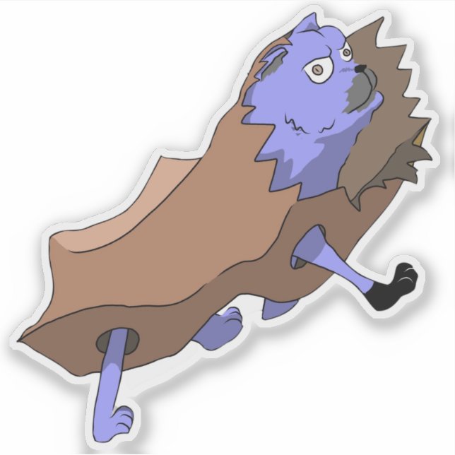 Pegatina Bolsa de gato (Anverso)