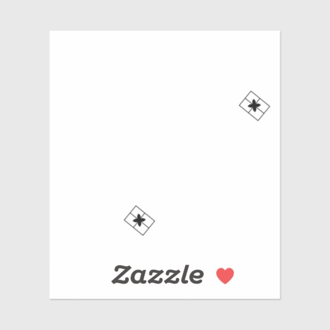 Pegatina Bolsas de regalo personalizadas divertidas para pe (Hoja)