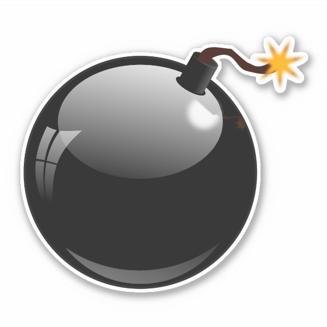 Pegatina Bomba explosiva (Anverso)