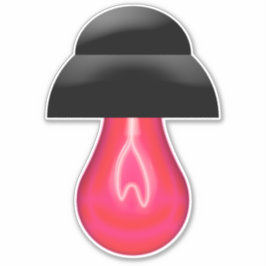 Pegatina Bombilla roja