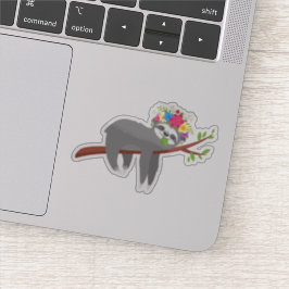Pegatina Bonito Bohemian Floral Sloth