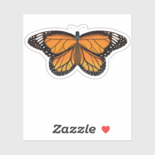 Pegatina Bonito dibujo de mariposa Naranja