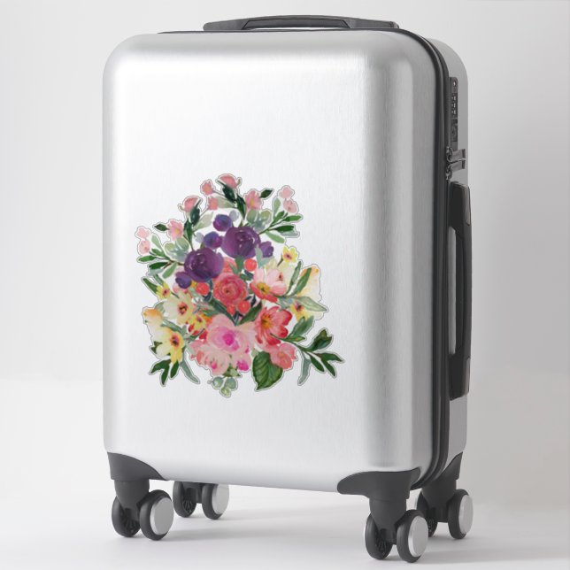 Pegatina Bonito Floral Bouquet | Pintura digital de Cherie (Maleta)