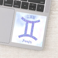 Bonito Gemini Astrología Rótulo portátil personali