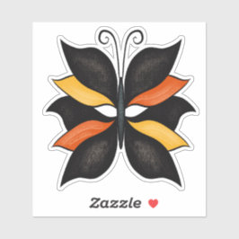 Pegatina Bonito Mariposa Resumen Arte
