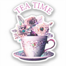 Bonito Shabby Chic Victorian Teacup Tea Time