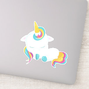 Pegatina Bonito unicornio durmiente