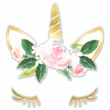 Bonito Unicornio Láceos rosa suave Roses cuerno do