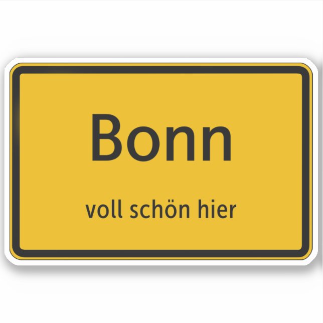 Pegatina Bonn Aufkleber Sticker Autoaufkleber (Anverso)
