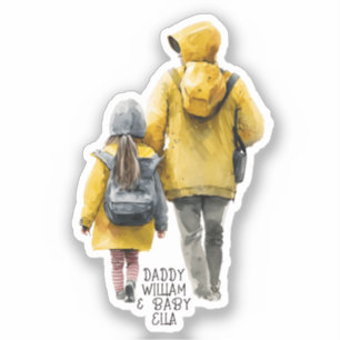 Pegatina Bono padre y hija