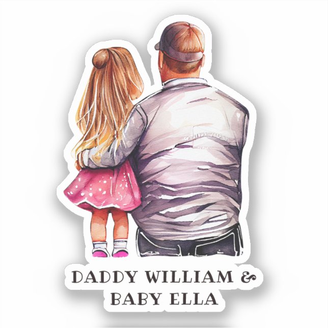 Pegatina Bono padre y hija (10) (Anverso)