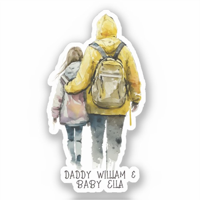 Pegatina Bono padre y hija (2) (Anverso)