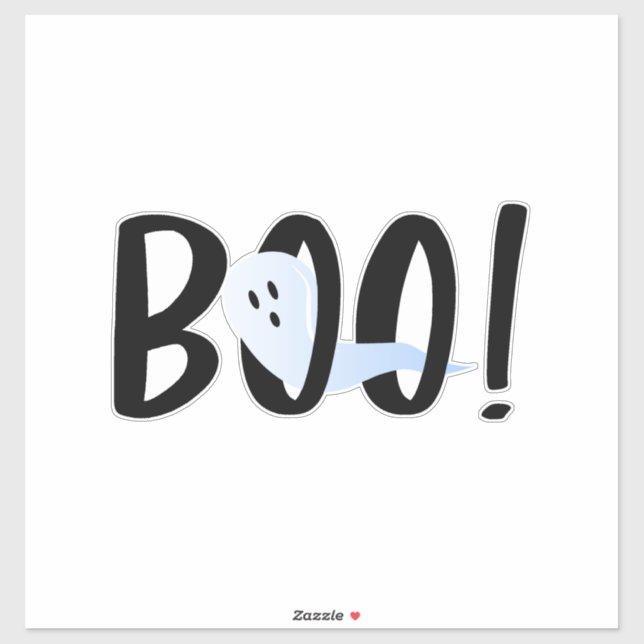 Pegatina ¡Boo! Fantasma irlandés de Halloween (Hoja)
