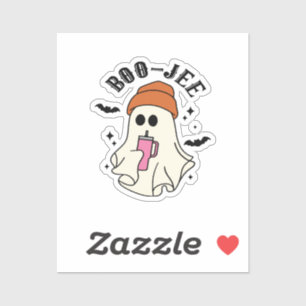 Pegatina Boo-Jee fantasma divertido inspirado en Tumbler de