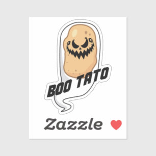 Pegatina Boo-Tato Spooky Potato Food Halloween