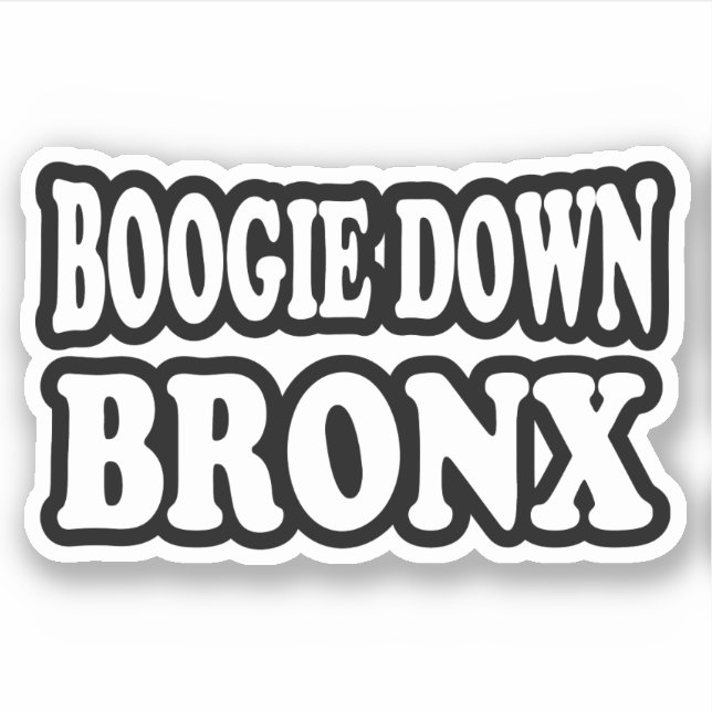 Pegatina Boogie Down Bronx, NYC (Anverso)