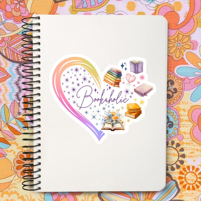 Pegatina Bookaholic, Quote BookworlReader (Subido por el creador)