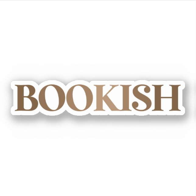 PEGATINA BOOKISH (Anverso)