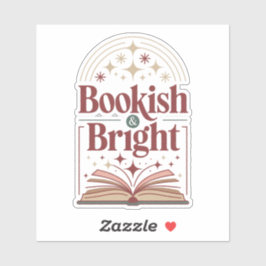 Pegatina Bookish & Bright Holiday Reading