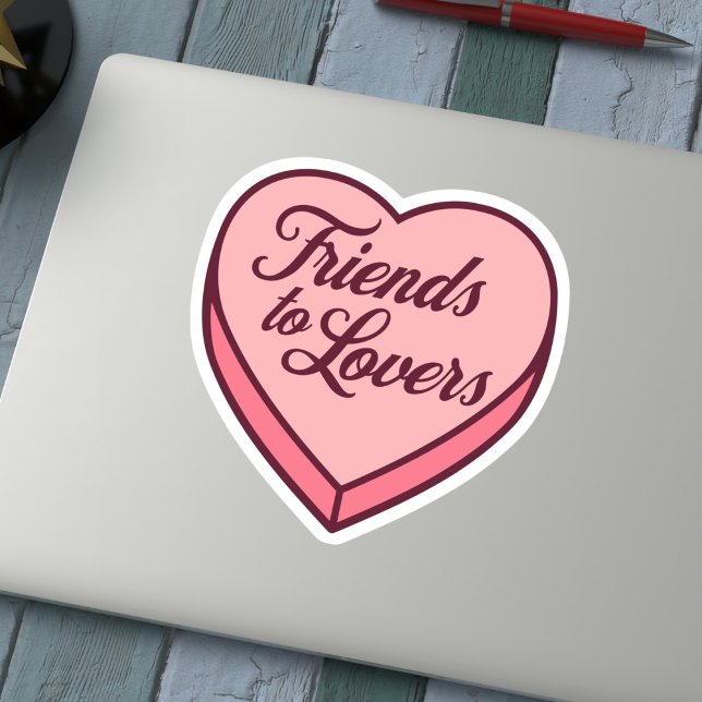 Pegatina Bookish Candy heart - Amigos de los amantes (Subido por el creador)