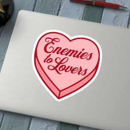 Pegatina Bookish Candy heart - Enemigos para los amantes
