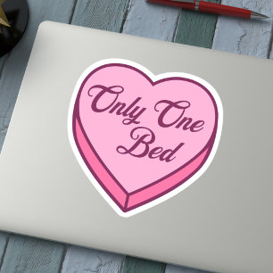 Pegatina Bookish Candy heart - Only One Bed