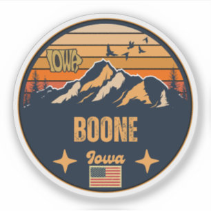 Pegatina Boone, Iowa, Estados Unidos