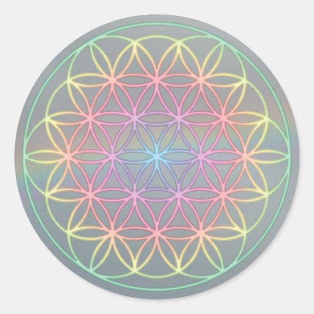 Pegatina bordadora HealingEnergy “Flower Of Life " (Anverso)