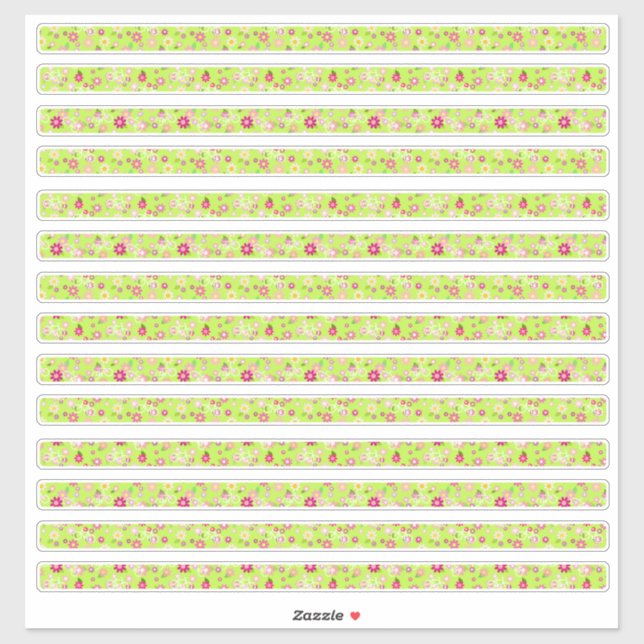 Pegatina Bordes florales perecederos (Hoja)